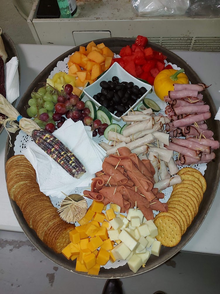 Gourmet canapés with intricate toppings.